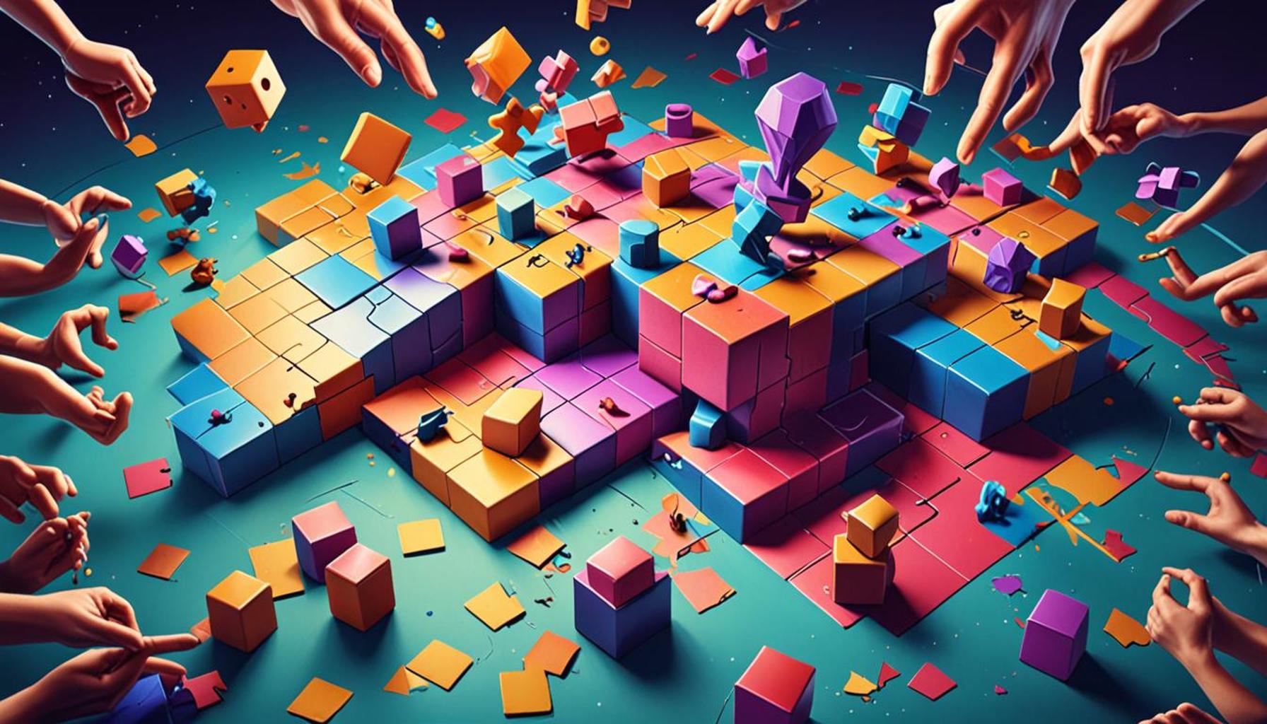 Competition and Collaboration: The Role of Logical Puzzles in Team Games and Social Dynamics